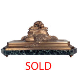 Bronze Inkstand modeled as a stalking cat