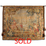 Aubusson Style Tapestry, Hunting  Scene
