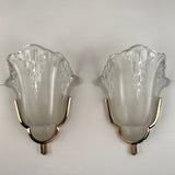 French Art Deco Wall Sconces by Petitot, 1930 Set of Four