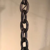 A Suite of 6 Large Opaline Globe Bronze-Mounted Pendant Fixtures