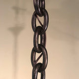 A Suite of 6 Large Opaline Globe Bronze-Mounted Pendant Fixtures