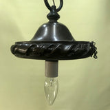 A Suite of 6 Large Opaline Globe Bronze-Mounted Pendant Fixtures