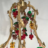 A Belle Epoque Eight Arm Chandelier Modelled with Dionysis/Bacchus Masks