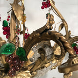 A Belle Epoque Eight Arm Chandelier Modelled with Dionysis/Bacchus Masks