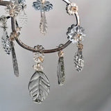 Baltic 18th Century Crystal and Gilded Iron Candle Chandelier