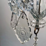 Baltic 18th Century Crystal and Gilded Iron Candle Chandelier