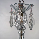 Baltic 18th Century Crystal and Gilded Iron Candle Chandelier