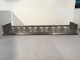 English Fret-Sawn Polished Steel Fire Fender