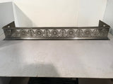 English Fret-Sawn Polished Steel Fire Fender