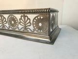 English Fret-Sawn Polished Steel Fire Fender