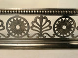 English Fret-Sawn Polished Steel Fire Fender