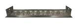 English Fret-Sawn Polished Steel Fire Fender