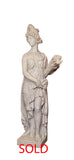 Near Life-Sized Italian White Marble Figure of Ceres, After the Antique