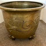 Large Oriental Brass Hibachi/Jardiniere