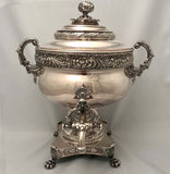 A Large Late Regency Period Sheffield  Tea Urn