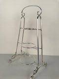 Art Nouveau Silver-Plated Three Tier Cake Stand
