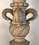 A  Pair of Theatrical Carved Pilasters Fancifully Moulded and Hand Finished