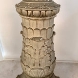 A  Pair of Theatrical Carved Pilasters Fancifully Moulded and Hand Finished