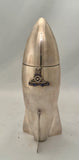 Cocktail Shaker Modelled As a Rocket with Royal Artillery Insignia