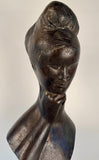 "Anna" A Cast Bronze Bust of a Women by Emilio Greco