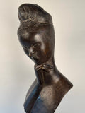 "Anna" A Cast Bronze Bust of a Women by Emilio Greco