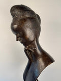 "Anna" A Cast Bronze Bust of a Women by Emilio Greco