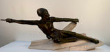 Art Deco Bronzed Metal L'Ambuscade Max le Verrier