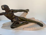 Art Deco Bronzed Metal L'Ambuscade Max le Verrier