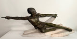 Art Deco Bronzed Metal L'Ambuscade Max le Verrier