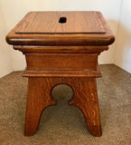 A Pair of French Canadian Oak Stools