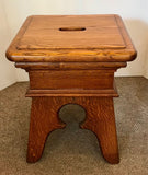 A Pair of French Canadian Oak Stools