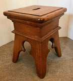 A Pair of French Canadian Oak Stools