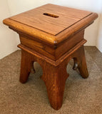 A Pair of French Canadian Oak Stools