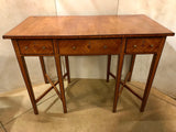 Antique Satin Birch and Inlaid  Writing Table