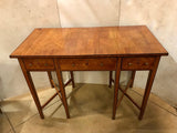 Antique Satin Birch and Inlaid  Writing Table