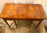 Antique Satin Birch and Inlaid  Writing Table