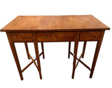 Antique Satin Birch and Inlaid  Writing Table