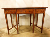 Antique Satin Birch and Inlaid  Writing Table