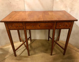 Antique Satin Birch and Inlaid  Writing Table