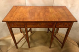 Antique Satin Birch and Inlaid  Writing Table