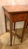Antique Satin Birch and Inlaid  Writing Table