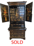 Georgian Chinoiserie Secretary