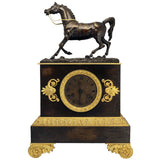 French Empire Bronze Clock