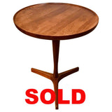 Hans C Andersen Teak  Small Pedestal Table