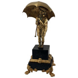 Chiparus Bronze Figure, Girl with Umbrella