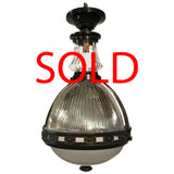 French Art Deco Holophane Industrial Pendant