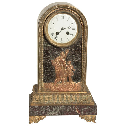 Second Empire Bronze and Marble Mantel Clock