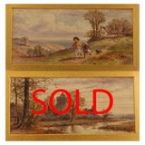 Henry J S Stannard "Near Kimbarton" and "In a Hampshire Garden", Pair