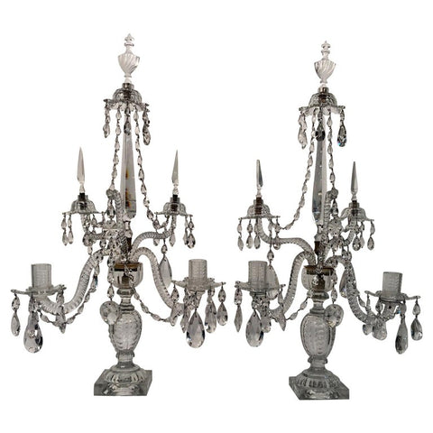 English George III Period Pair of Candelabra by William Parker