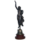 "Etoile de Matin" French Figural Bronze by Etienne Gaudez, 1845-1902
